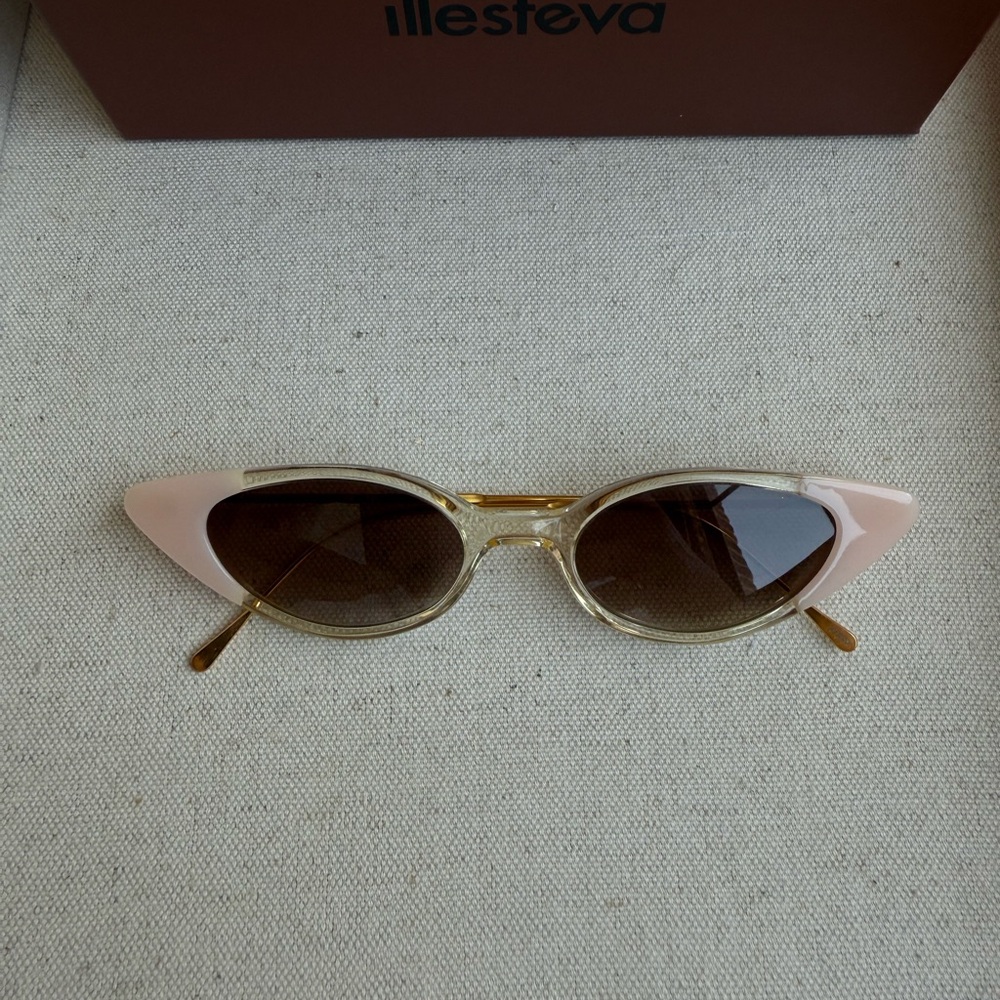 Illesteva Pink Cat-Eye Sunglasses